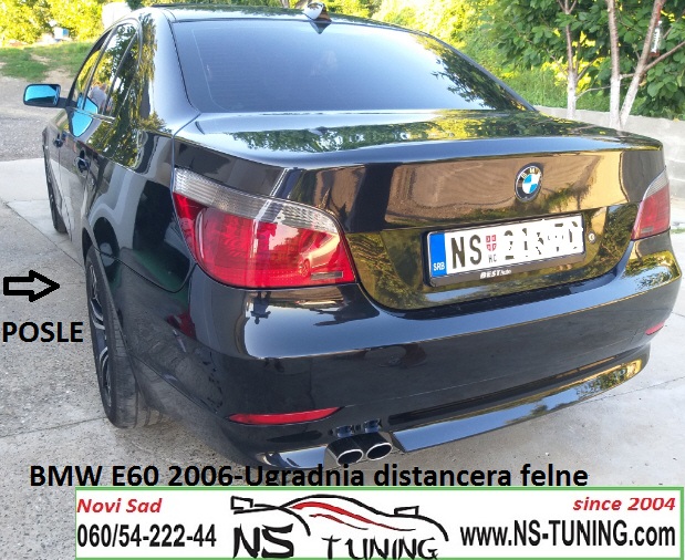 distanceri felne 5x120 15mm 20mm srafovi produzeni bmw e60 ugradnja novi sad beograd ns tuning